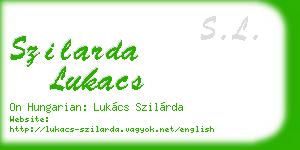 szilarda lukacs business card